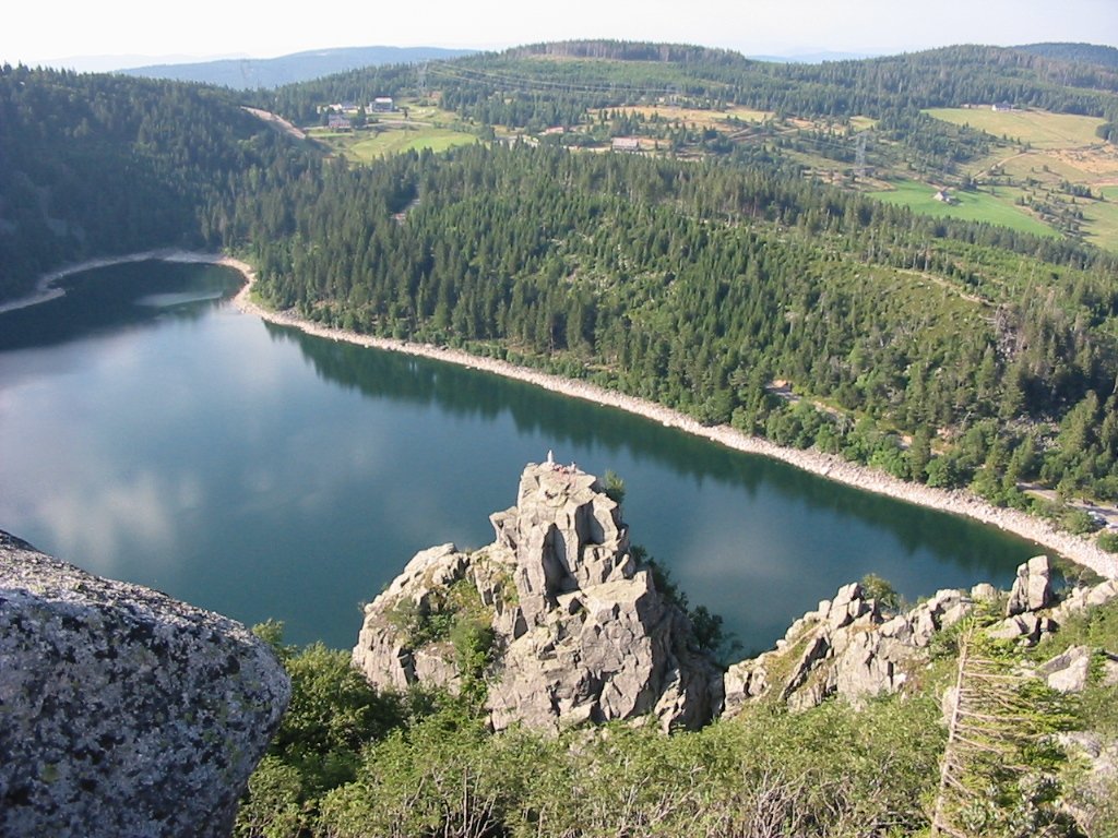 Vue du Lac Blanc depuis le Rocher Hans