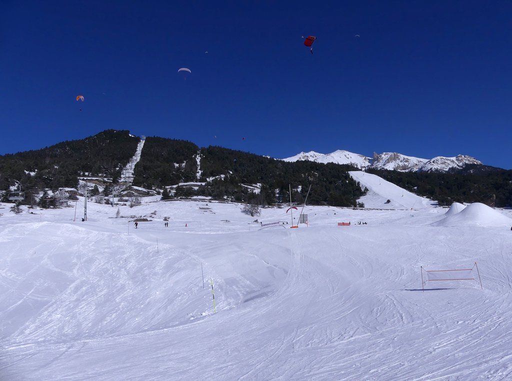 Front de neige et remontées d'Aussois (janvier 2023)