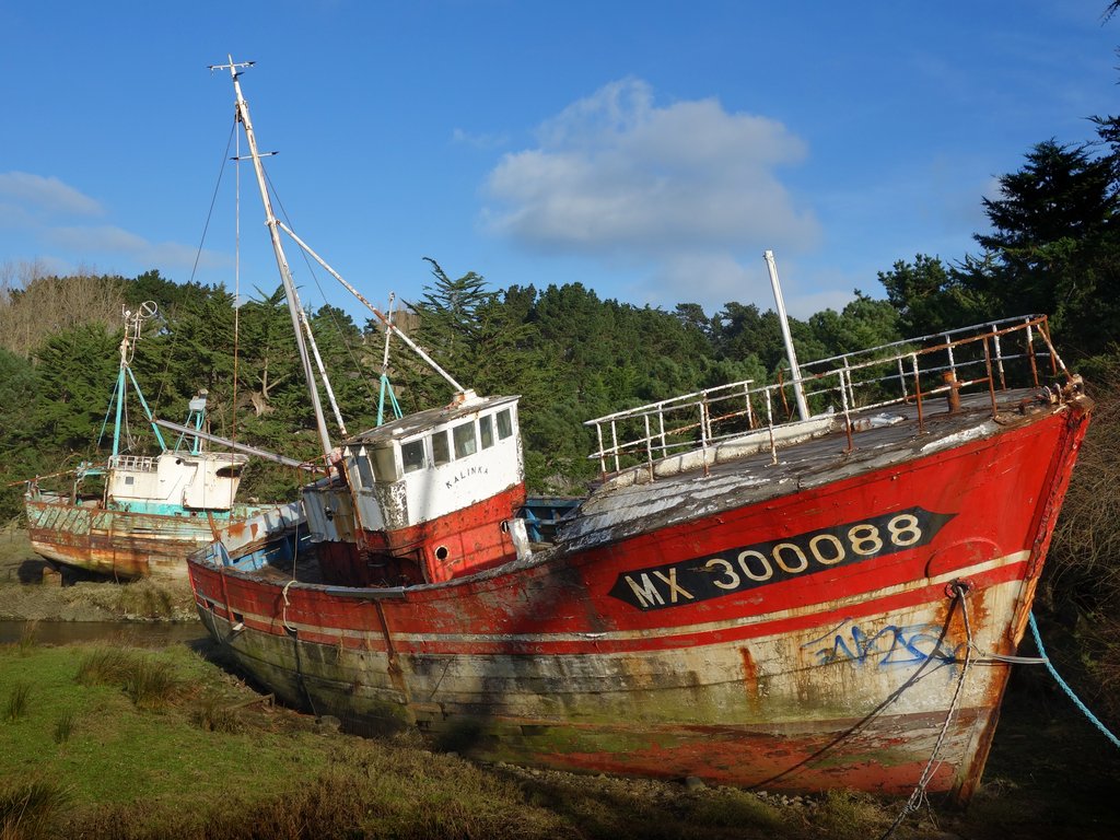 Cimetiere de bateaux de Plougasnou