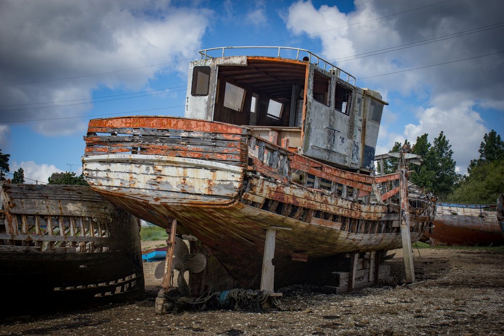 Le cimetière de bateaux de Rostellec