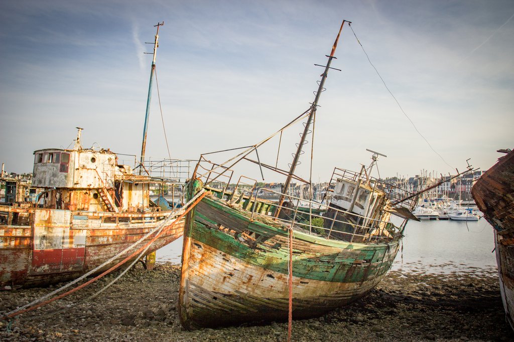 Cimetière de bateaux à Camaret-sur-Mer