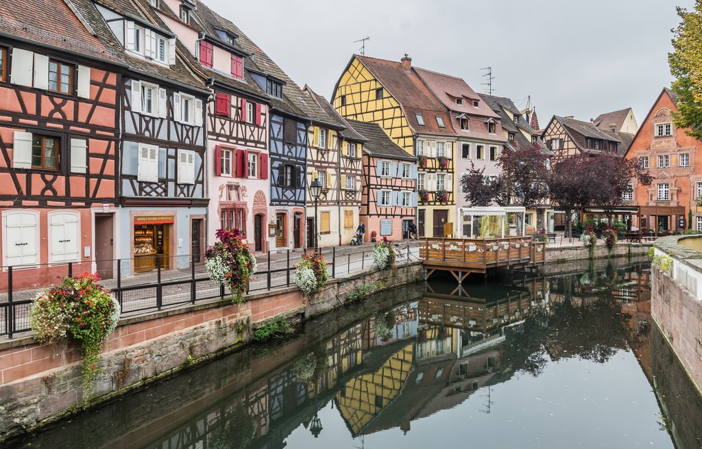 Un canal de la petite Venise de Colmar.