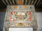 Cheminée peinte, du XVIIe siècle,  Maison du chapitre