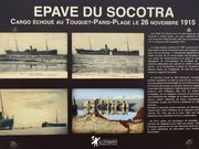 Le Touquet-Paris-Plage - épave du cargo Socotra échoué le 26 novembre 1915