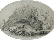 Musée de Bernadette 1e gravure de la grotte 1858