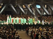 Mass Celebration Underground Basilica Lourdes