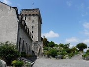 Détail du château fort de Lourdes,