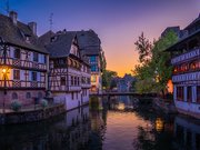 Le Quartier de La Petite France, la nuit