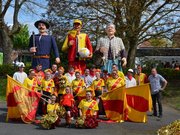 Avec le groupe de danseuse - LES ALIZES CARNAVAL SHOW